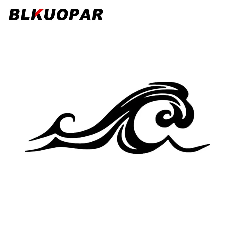 BLKUOPAR For Spray Interesting Sea Waves Car Stickers Air Conditioner Decal Vinyl Car Wrap Personality Creative Graphics Decals