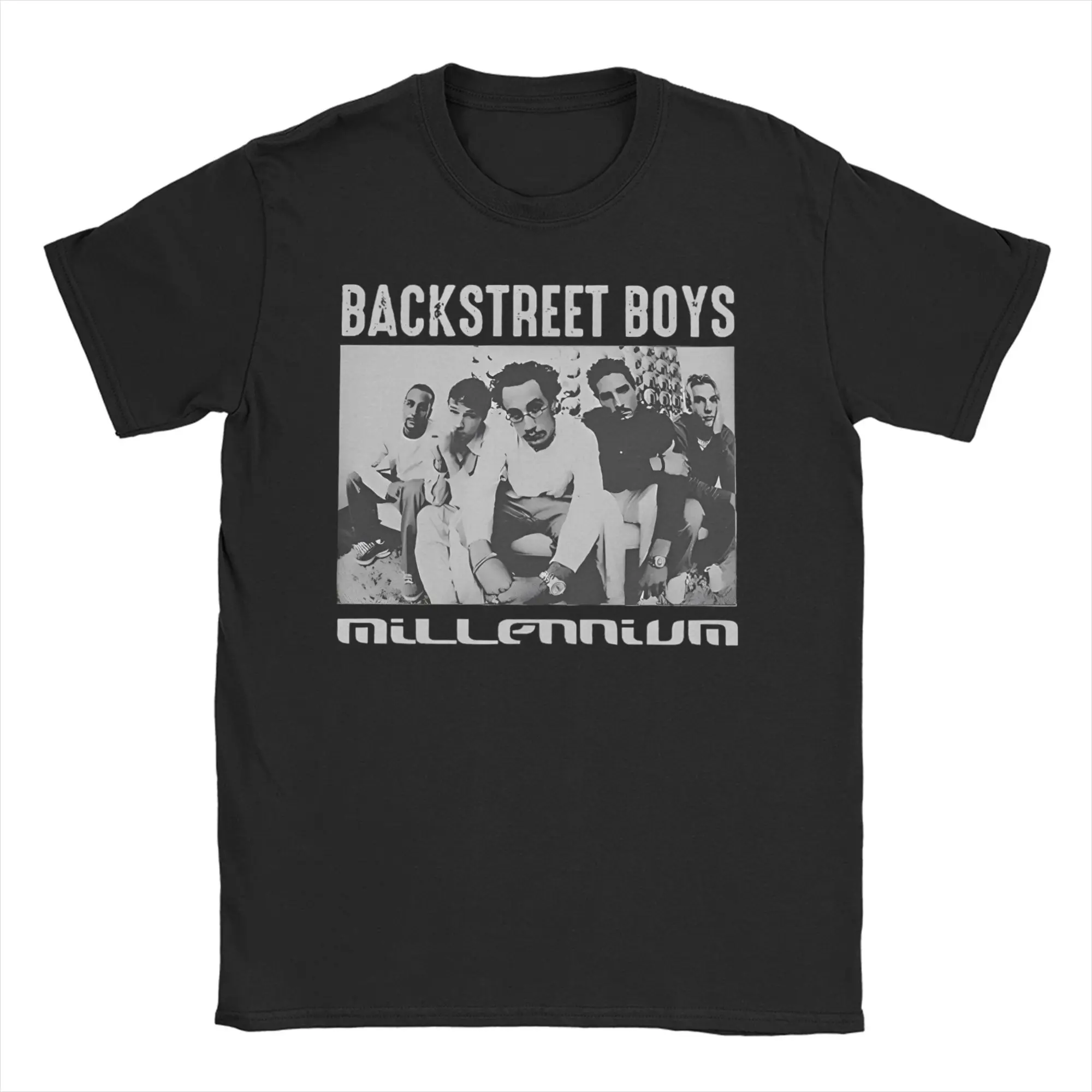 

Мужские и женские футболки Backstreet Boys, винтажная футболка из 100% хлопка с коротким рукавом, музыкальная футболка 90-х годов BSB, топы с круглым вырезом, летние топы