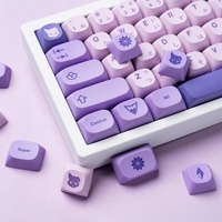 127 Keys MA Keycap Japanese English Keyboard Keycaps The Ice Lady Purple PBT Key cap For Cherry MX Switch Mechanical Keyboard