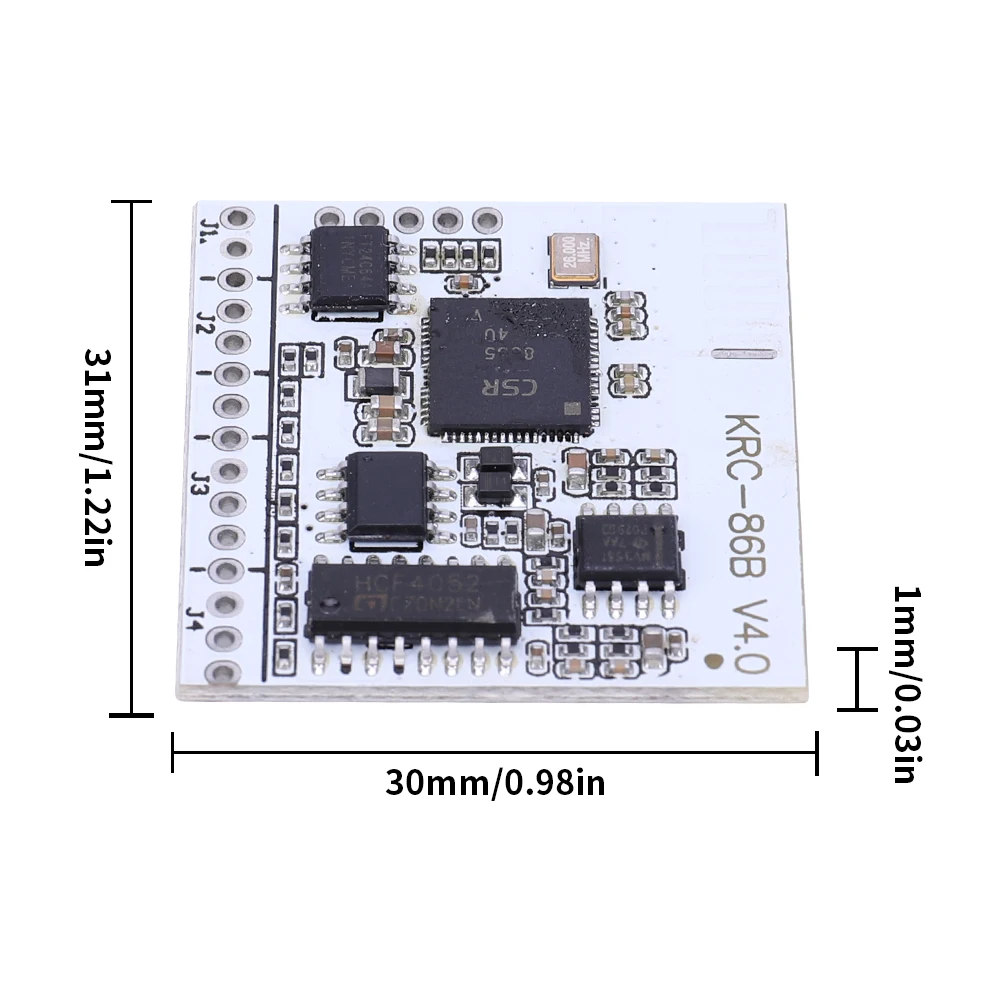 Módulo receptor de señal de Audio inalámbrico estéreo KRC-86B-4.0/4,2, receptor de señal de Audio inalámbrico de doble canal, Compatible con Bluetooth