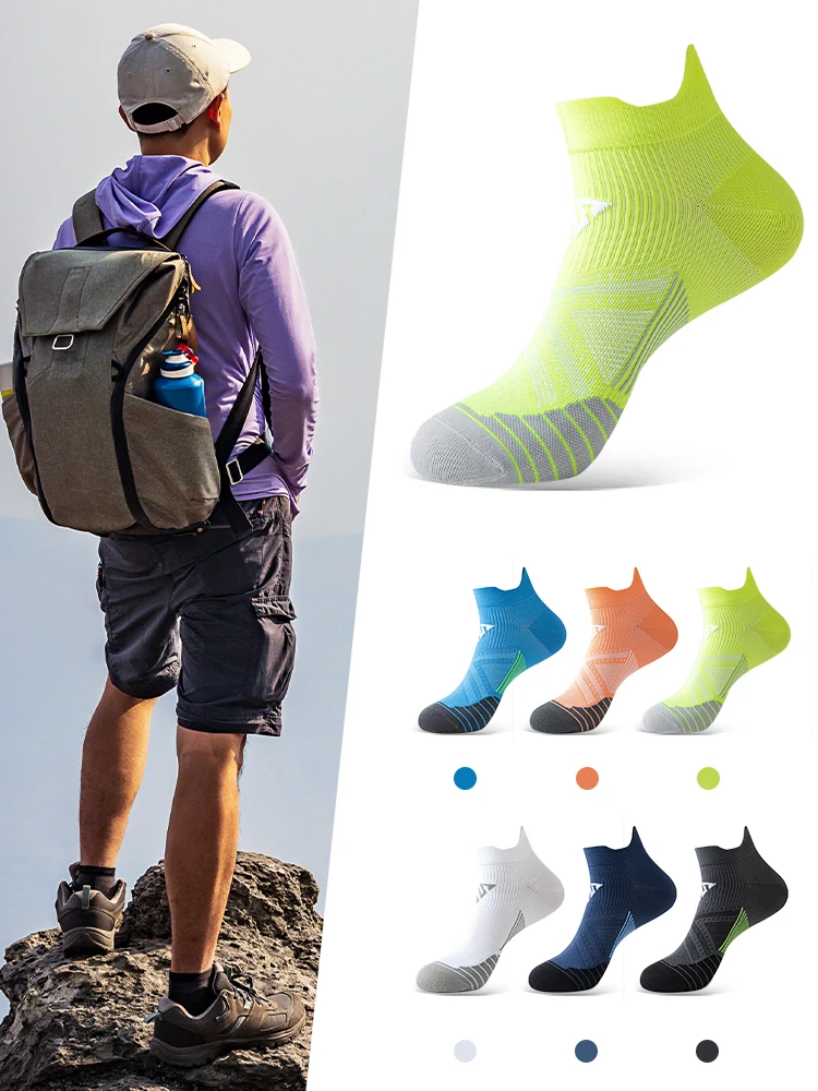 Chaussettes de course professionnelles, respirantes, à séchage rapide, pour Marathon, antidérapantes, pour Fitness, gymnastique, anti-transpiration, pour femmes et hommes, chaussettes de cyclisme