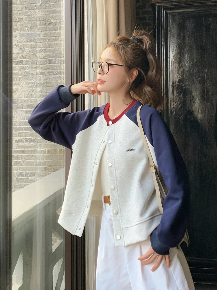 野球ジャケット レオパード柄 レディース サーマル 抗紫外線 抗凍結 ニットウェア 高耐久性 コットン ツーピース エレガント アウター ウルジャン 暖かい