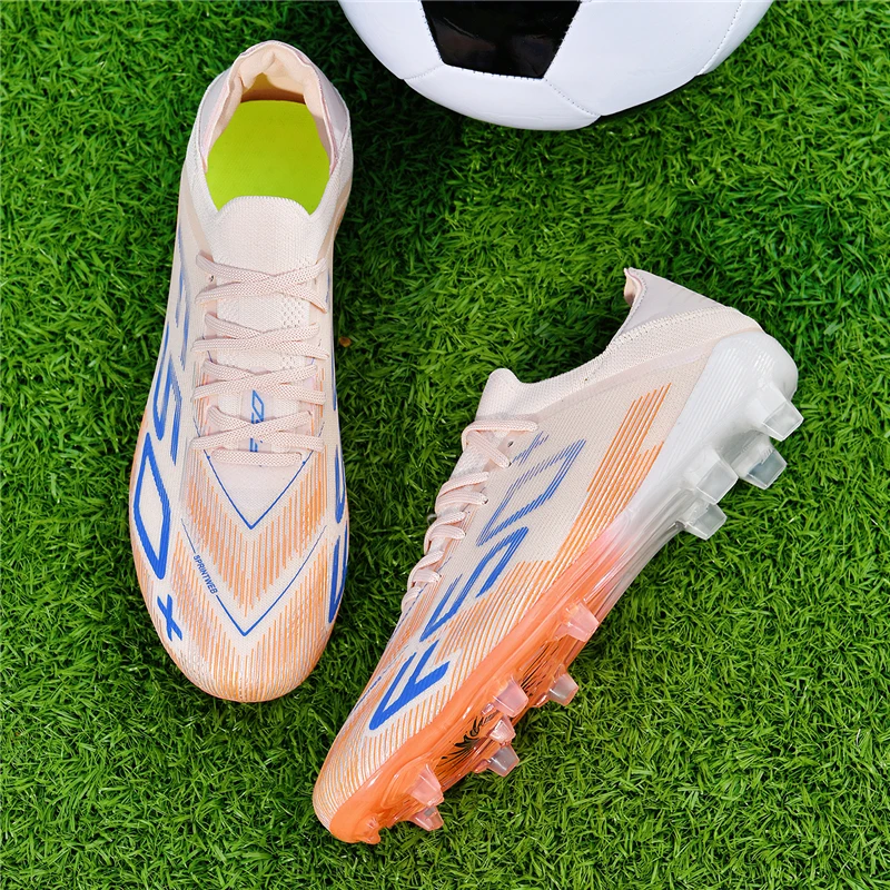 Men's Football Shoes High Quality Soccer Field Cleats Fast Football Tennis Boots Electroplated Sole Soccer Society Sneakers New