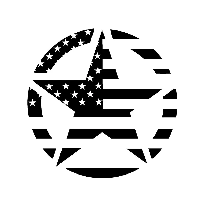 

10.2CM * 10.2CM personalized American flag car sticker creative car motorcycle decoration high-quality waterproof sticker