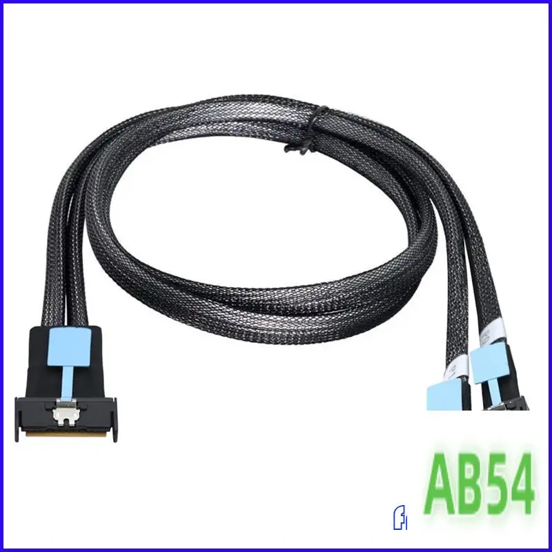 

Кабель-переходник SB-Gen5 Mclo X8 Gen5 MCIO X8 к двойному серверному кабелю MCIO X4 для ПК SATA 3.0 U.2 Oculink Pcie Sata Кабель 1 м