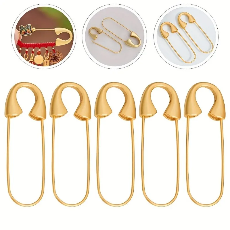 10pcs Easy Brooches • Jewelry Additions • Metal Spring Lock Buckle Type Brooch Fixers • for Garment Sewing Processing Production