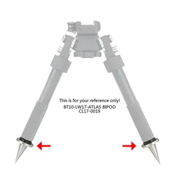 Canis Hunting Bipods Feet, Atlas Bipod Spike Feet, 2pcs Stainless Metal Feet, PP33-0205