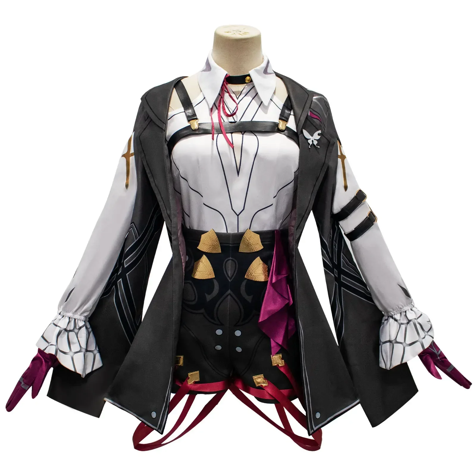 

Kafka Cosplay Anime Game Honkai Star Rail Costume Women's Halloween Party Set Combat Suit Uniform Performance Suit