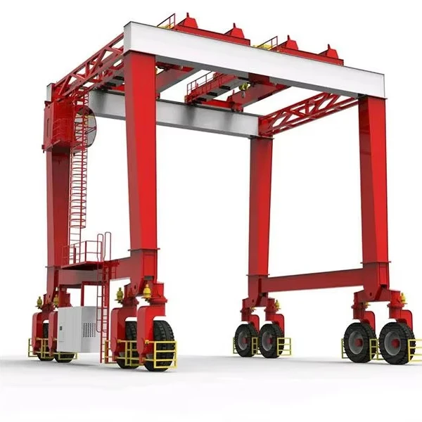 High Quality Gantry Cranes With Core Motor Component Premium Tire Crane