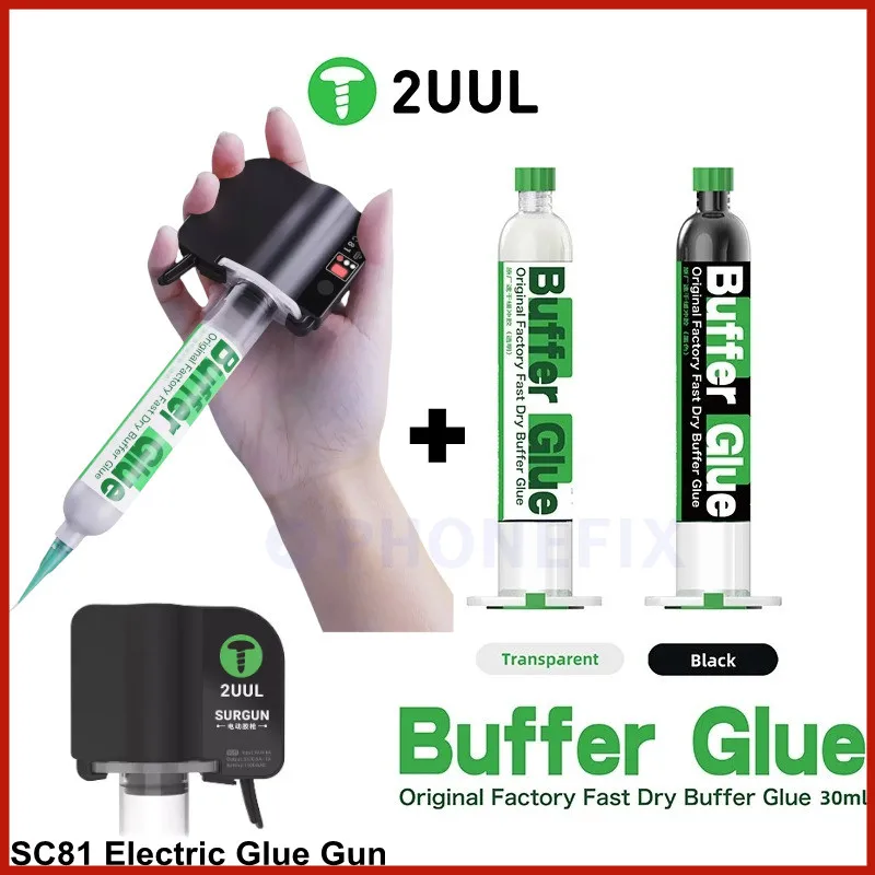 2UUL 30ML Fast Drying Buffer Glue for Mobile Phone Screen Refurbishing Back Cover Mid-Frame Repair Original Factory Bonding Glue