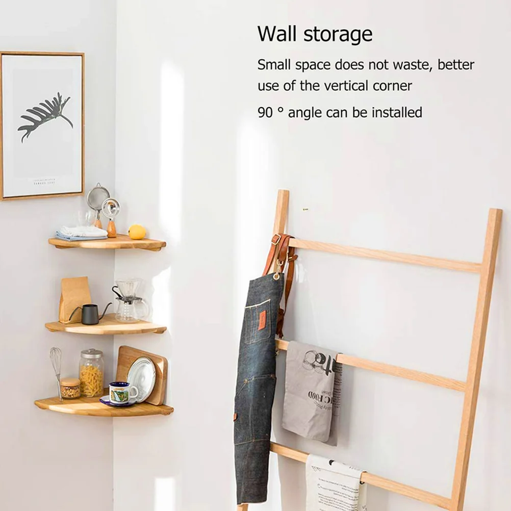 Decor Scaffali portaoggetti sospesi Mensola angolare Supporto per doccia galleggiante Scaffale da bagno cachi a parete