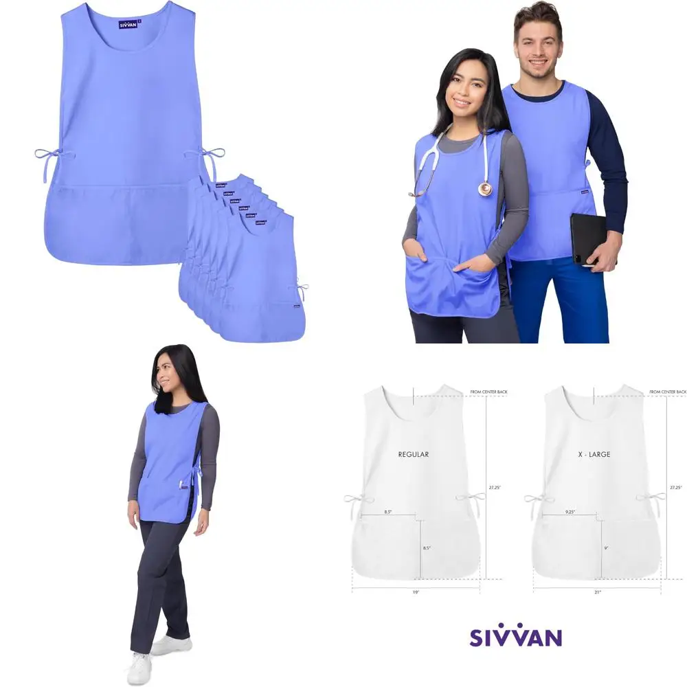 

Unisex Cobbler Aprons 6-Pack, Multipurpose Kitchen Aprons for Men and Women with Durability and Style