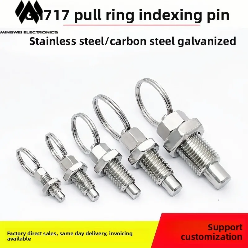 

MW Audio 8pcs Stainless Steel Indexing Plunger Knob Detent with Coarse Thread