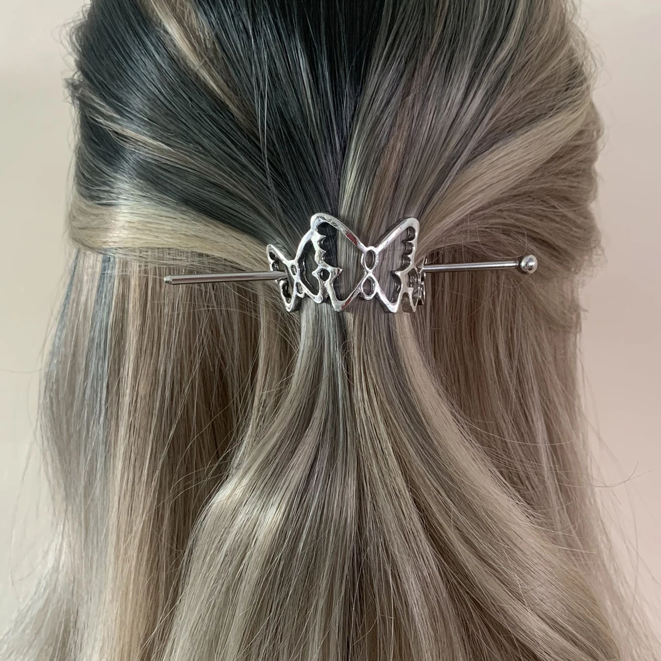 1 Piece Of Exquisite Metal Hairpin With Round Head And Coiled Hair Accessory, Suitable For Daily Use