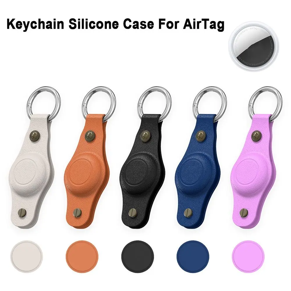 Silicone Keychain Silicone Case Key Organizer Waterproof Key Chain Ring Holder Accessories Portable Keychain Cover for Airtag