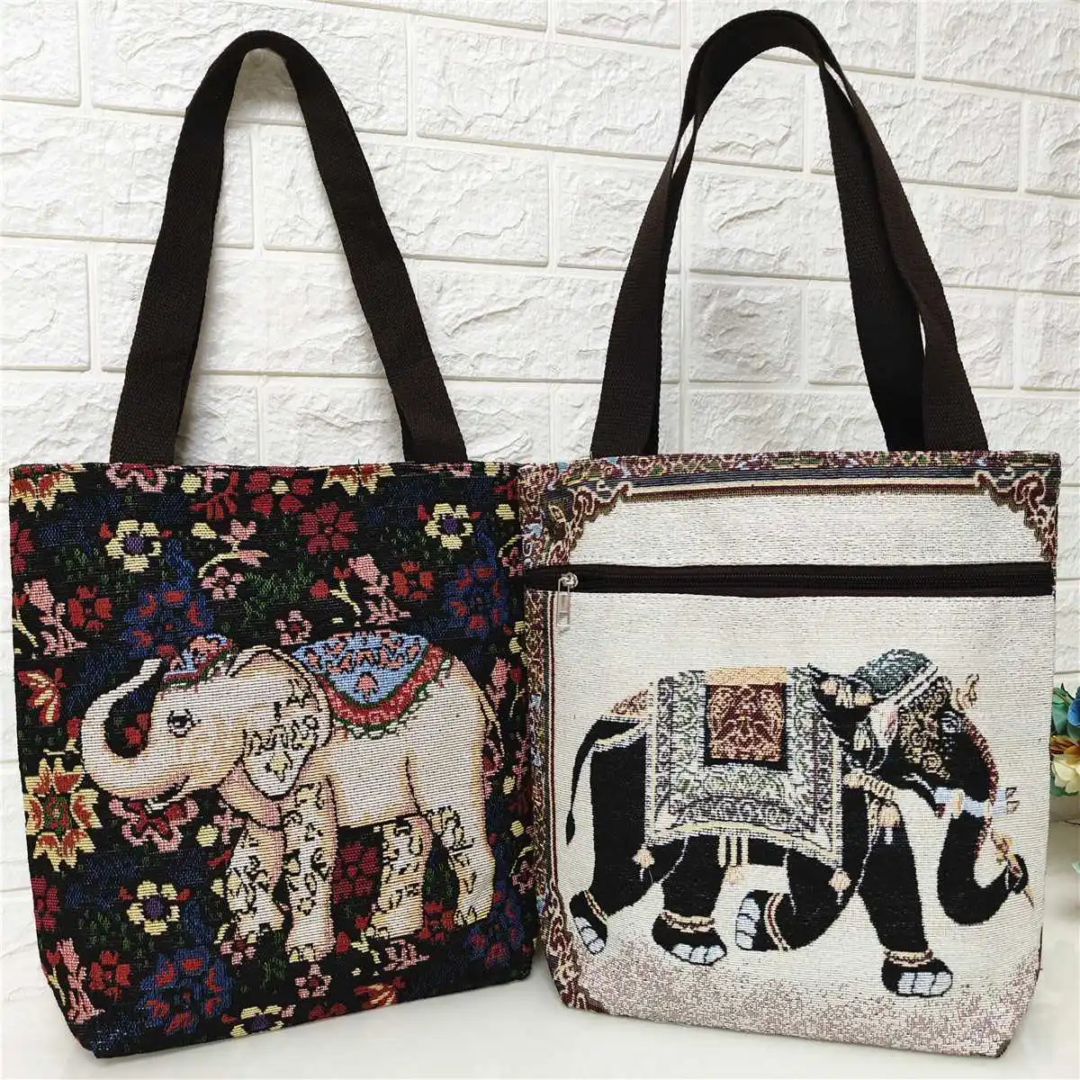 

DoubleSided Jacquard Embroidered oulder Bag MultiLayer C Faionable Ladies Handbag Daily Use No Special Features