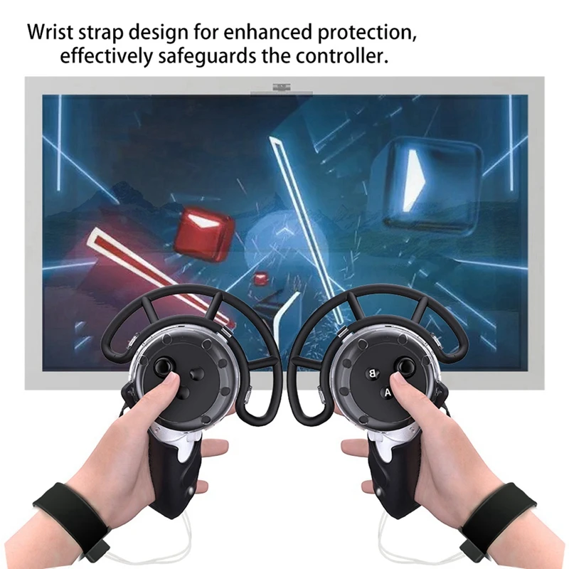 For Meta Quest 3 VR Wrist Strap Silicone Protective Cover Headset Controller Cover Handle Finger Tiger VR Accessories