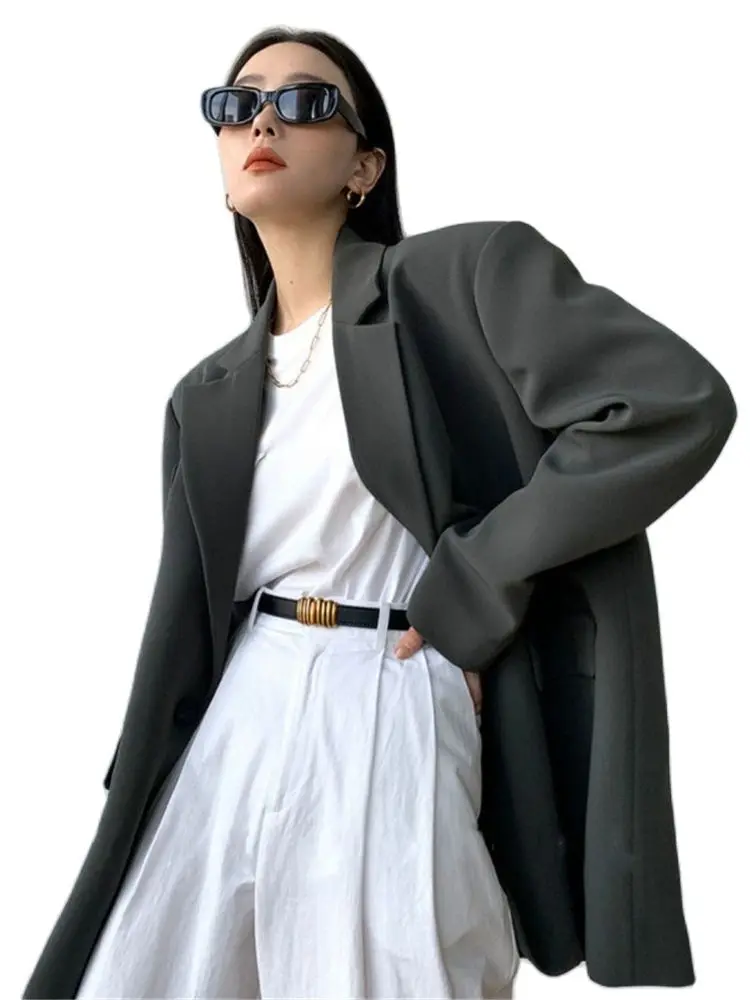 

Woman ClothingWomen'S Black Casual Small Suit Coat, Mid Length, Advanced Design Sense, Spring And Autumn Fashion, New, 2024