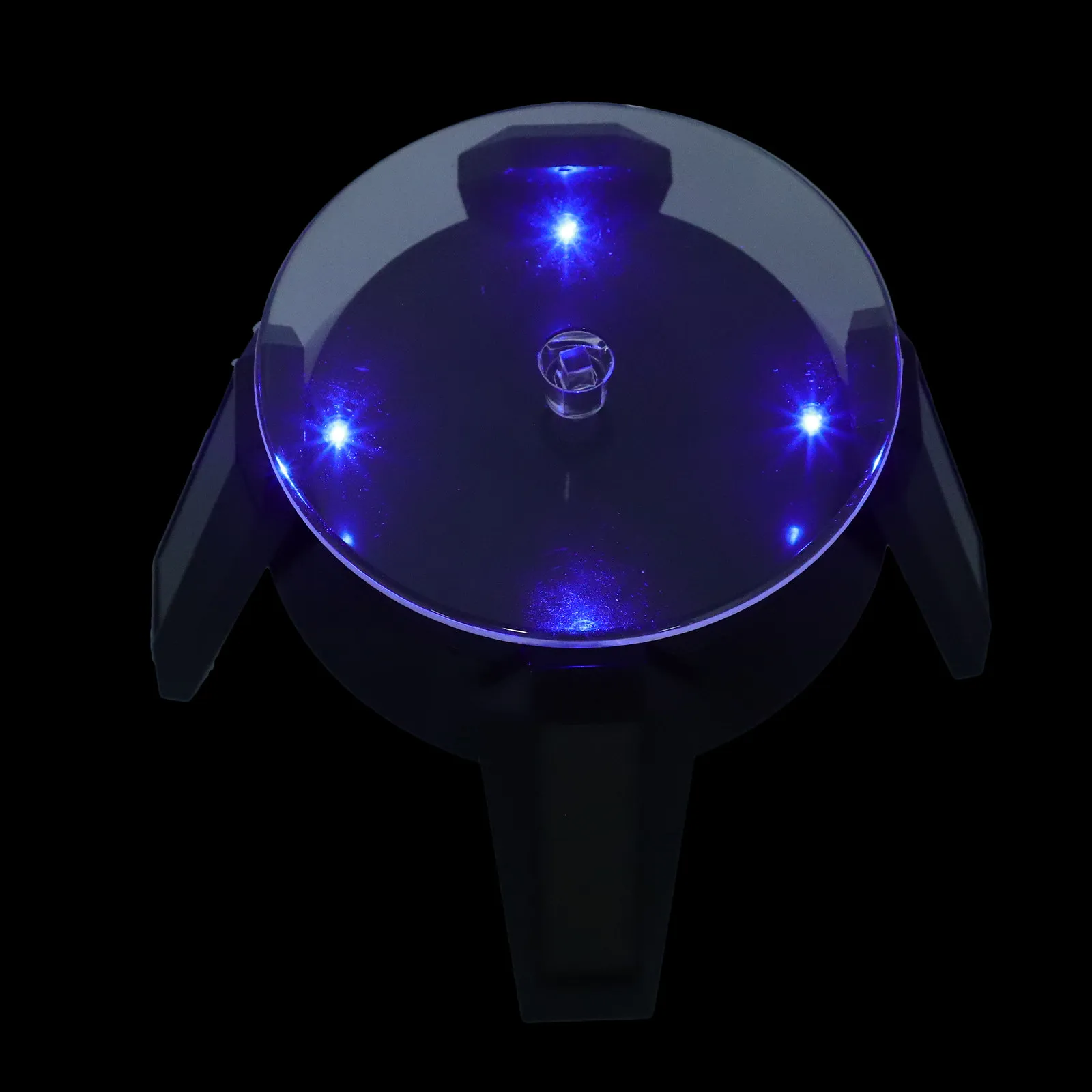 Solar Powered 360 Degree Rotating Jewelry Display Stand Black Auto Turntable Necklace Bracelet Showcase Platform Retail