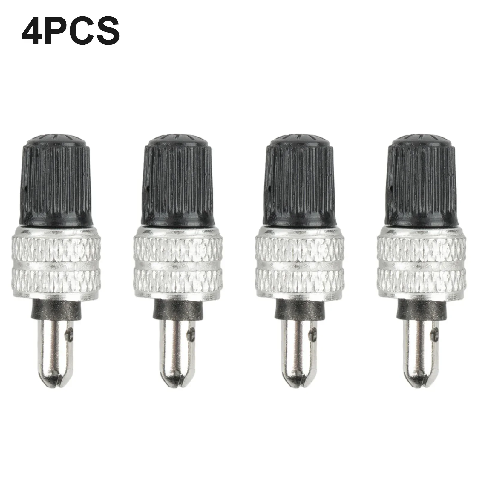 High Quality 2023 Brand New 4 X Bicycle Valve Cycling Parts Stainless Steel Bicycle Maintenance Dunlop Valve Set Silver