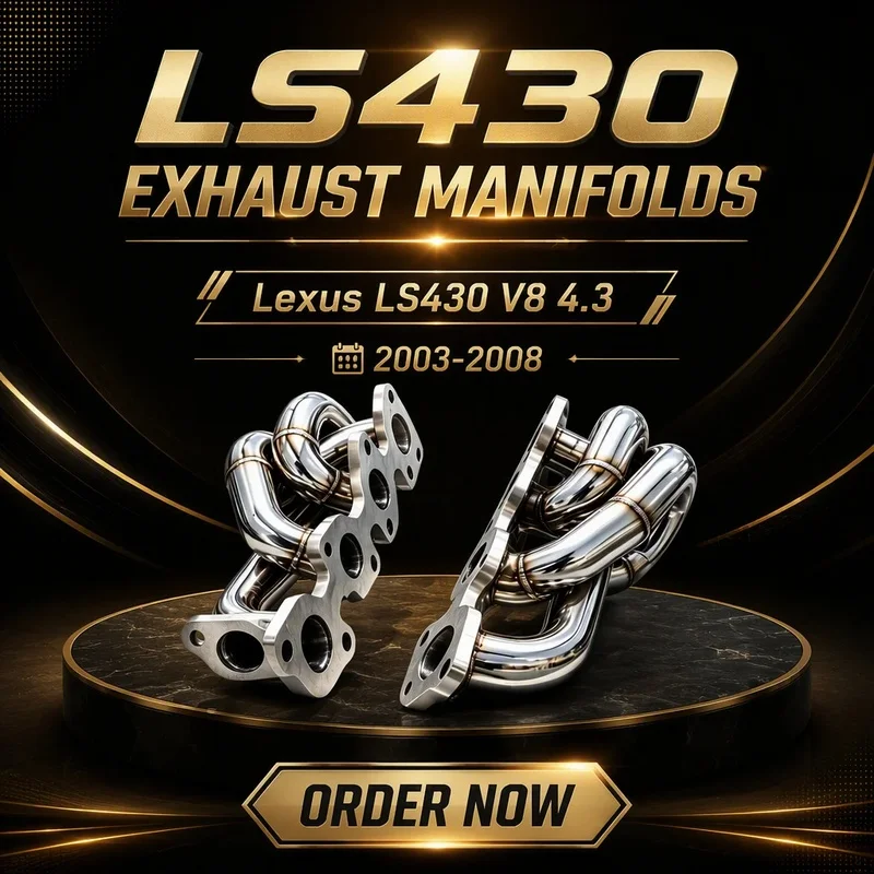 FOR Lexus LS430 GS430 SC430 4.3L V8 2003-2006 High Flow Header 304SS Performance Exhaust Manifold
