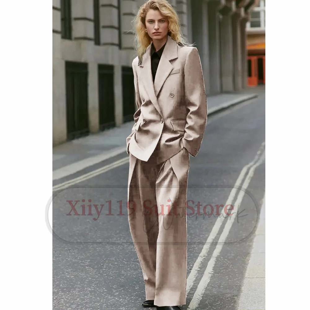 New Two Piece Set Woman 2 Pieces Chic and Elegant Women\'s Clothing Sets of Two Pieces Fashion Woman 2024 Women Pants Suit Pant