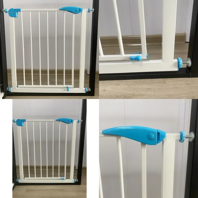 Automatic Closure Baby Safety Gate Easy Walk Through Plastic Door Barrier for Home Child Pet Protection Indoor Stairway Guard