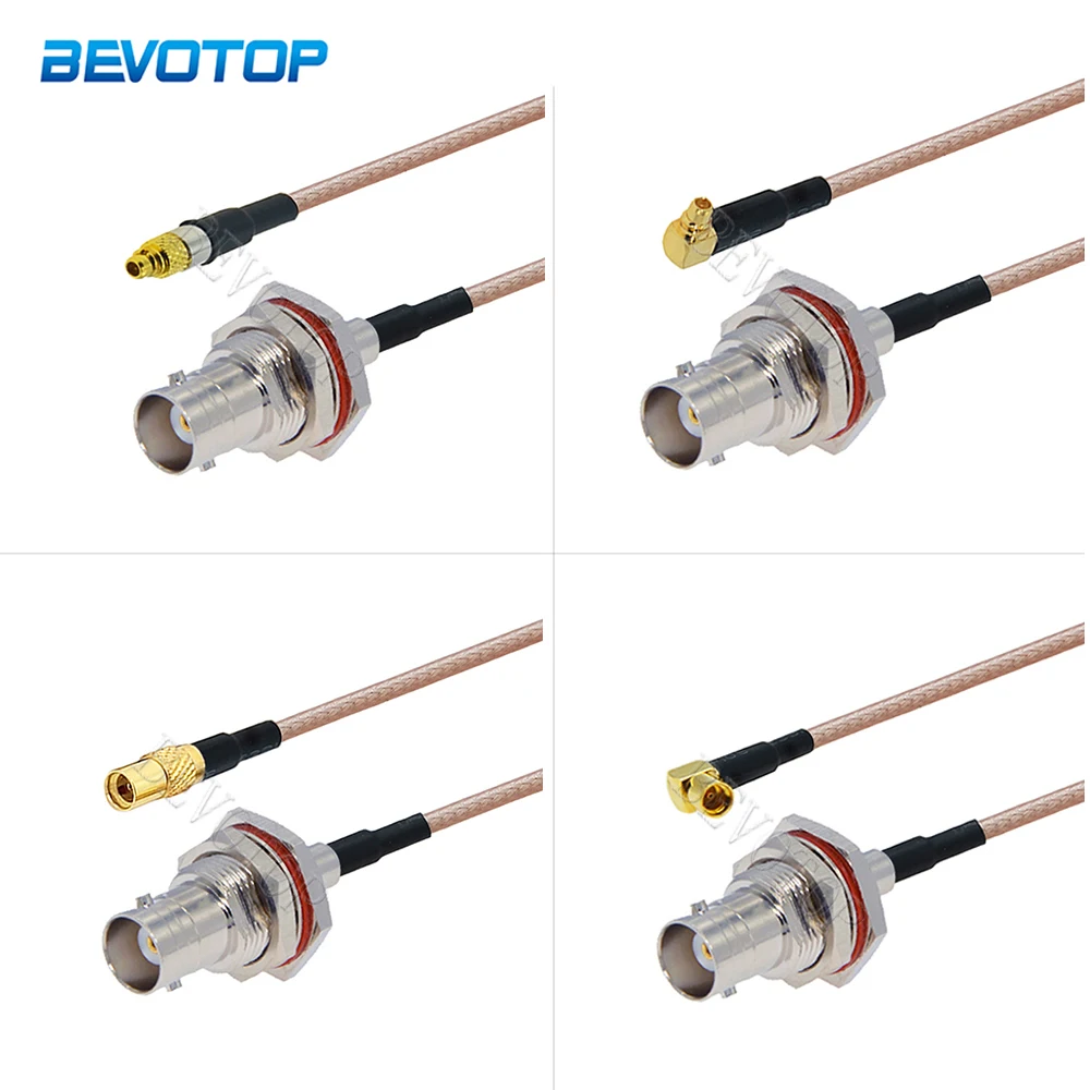 

RG-316 Waterproof BNC Female to MMCX Male/Female Connector RG316 Cable 50-3 Ohm RF Coaxial Pigtail Extension Cord Jumper Cable