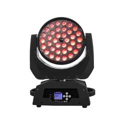 SHEHDS Key Screen 36x18W RGBWA+UVLED Wash & Zoom Moving Head Lighting With DMX Control For Bar Professional Stage Party