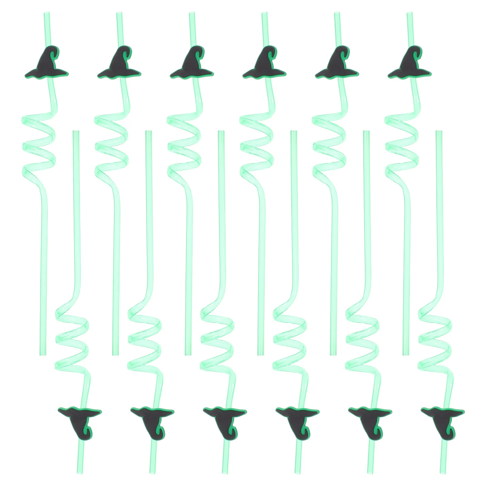 

12pc Witches Hat Drinking Straws Halloween Reusable Straw for Themed Birthday Party Decor Party Favors Best for Your Kid’s Party