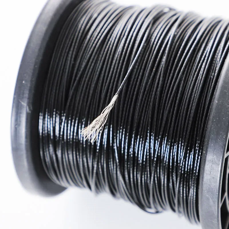 

HQ PV01 0.38MM-6MM Diameter After Black PVC Plastic Coating Flexible 304 Stainless Steel Wire Rope Cable