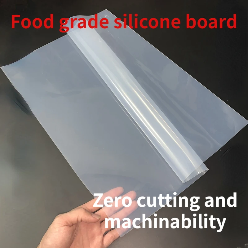 

Food Grade Silicone Board, Semi Transparent and odorless Rubber Pad, High and Low Temperature Resistant, 1-6mm