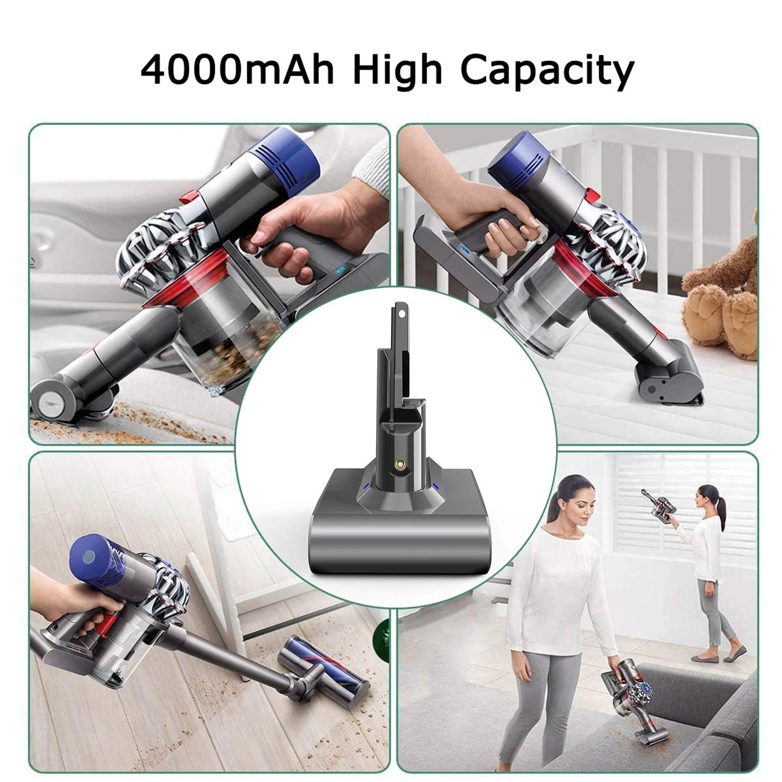 8000mah for Dyson V7 Vacuum Cleaner Battery V7 Animal V7 Animal V7 Abosolute V7 Trigger Motorhead Pro SV11 Rechargeable Bateria