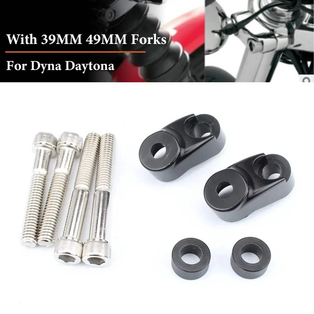 

Turn Signal Light Relocation Kit Front Indicator Mount For Harley XL 883 1200 Dyna Super Glide Custom Low Rider Sport FXR XLH