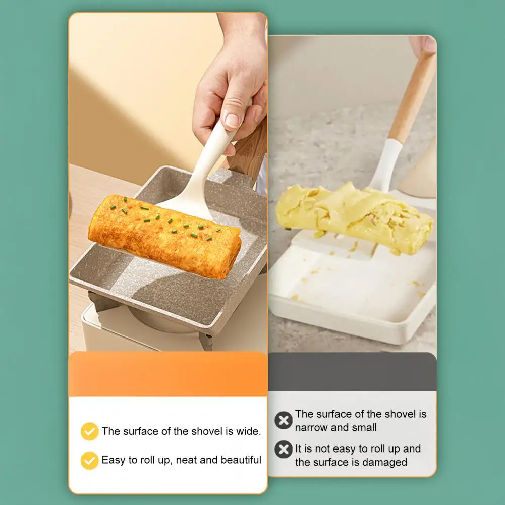 

Heat Resistant Kitchenware High Temperature Resistant Food Grade Silicone Spatula for Pancakes Burgers Wide Blade Kitchen Tool