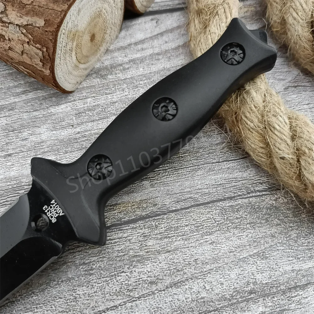 Outdoor Pocket Knife Camping Hiking Tool Fixed Blade Knife 440C Blade ABS Handle EDC Survival Hunting Cutting Knife