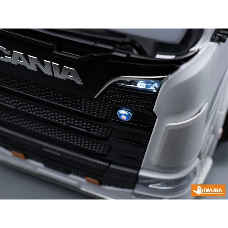 Chicken Head Glow Icon Led Front Face Light Voor 1/14 Tamiya Rc Truck Trailer Voor Scania 770S 56368 56371 Rc Auto-Onderdelen