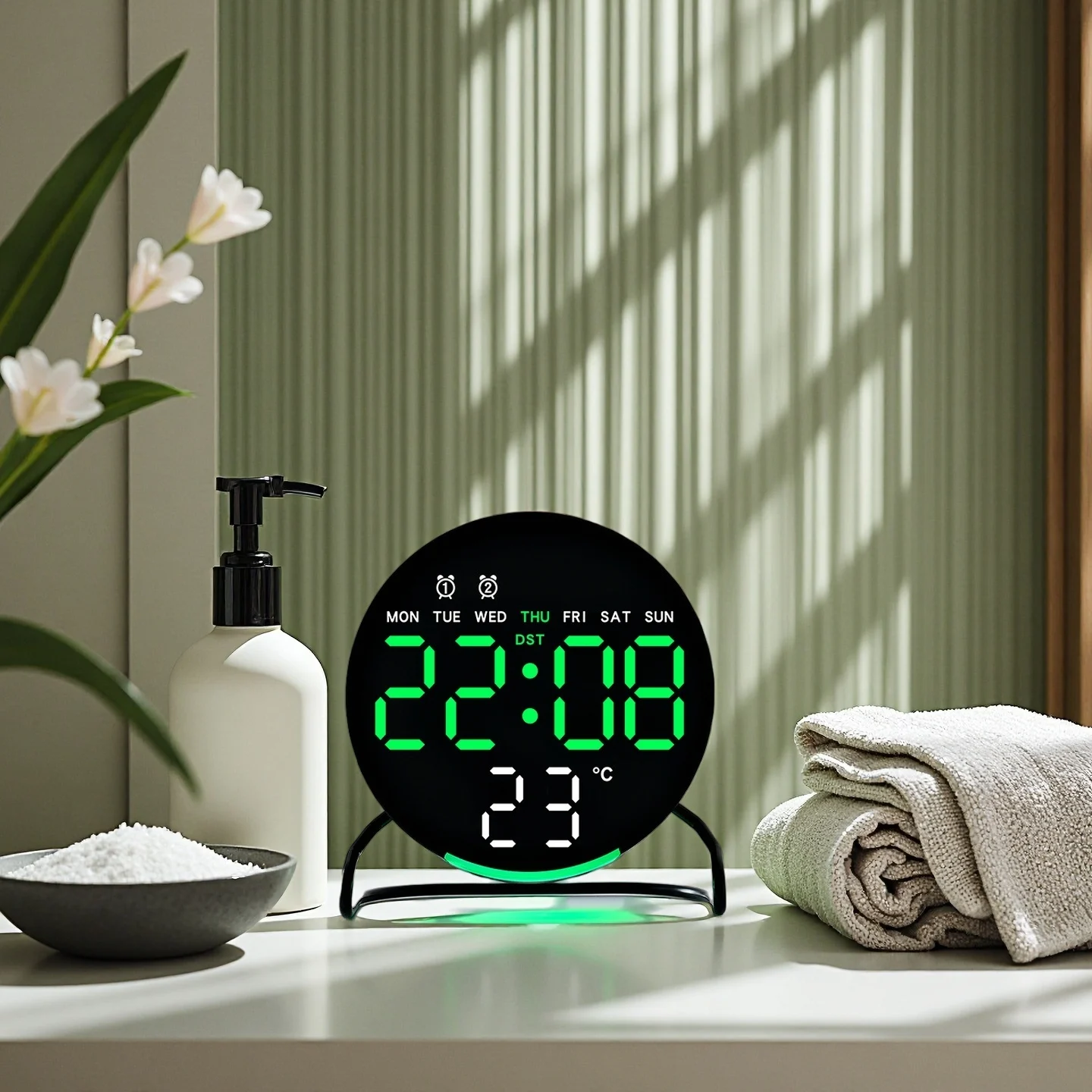 Led Alarm Clock Voi…