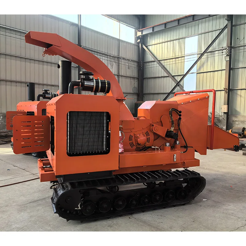 3t/h-8t/h Diesel Wood Crusher Shredder for Tough Wood Waste Recycling Processing Mixed Timber and Branches Into Biomass