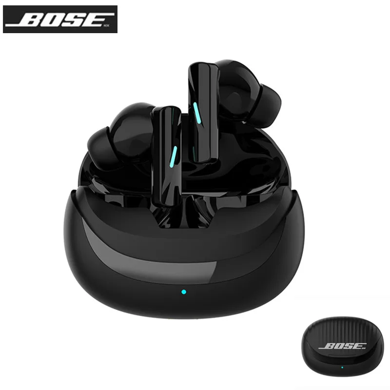 BOSENOK Unique Horizontal Bar Hedset Wireless Bluetooth 5.3 Headphones & Earphones In-ear Earplugs With Earphone Charging Case