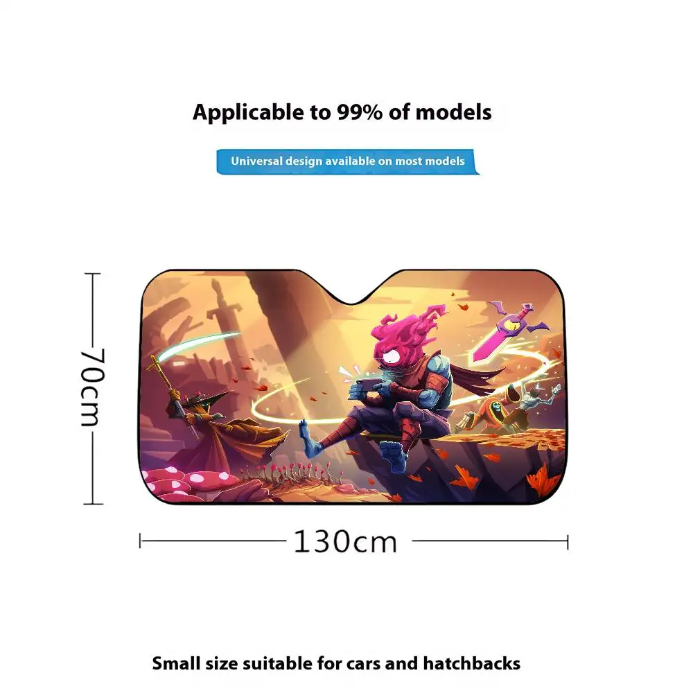 لعبة D-الخلايا الميتة مظلة السيارات الستائر سيارة الشمس الظل الزجاج الأمامي طوي لطيف مضحك ظلة لسيارة شاحنة SUV كتل