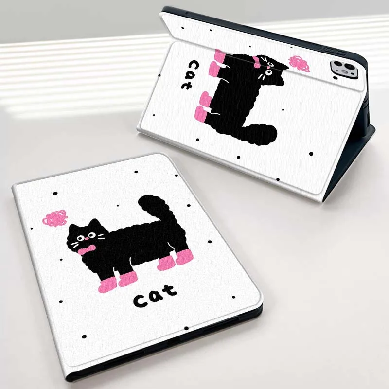 

Cat Dog Polka Creative Patter For iPad mini Air 1 2 3 4 5 6 7 6th 7th 9 11 13 M3 M2 gen 7.9 8.3 10.9 Inch 2025 Tablet Case