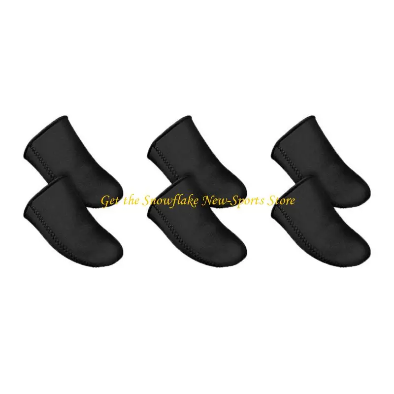 E56D 3PAIRS Neopren Toe Ogrzewacze do kąpieli lodowych, podgrzewacze nerwowe noszone na buty