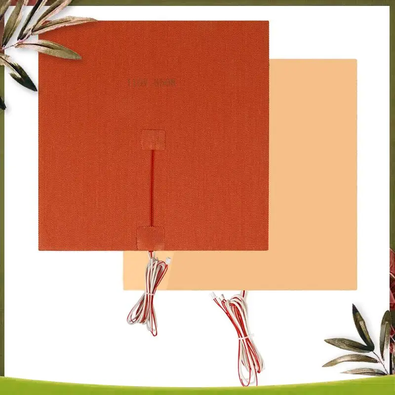 

New-300X300mm 3D Printer Silicone Heater Pad Fiberglass Cloth 3D Printer Heated Bed Silicone Heater Pad 110V 650W 100Cm Cable Le