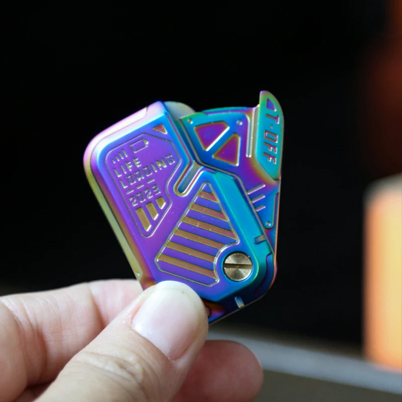 EDC-juguete antiestrés de Metal para hablar la tarjeta, Spinner para dedo, juguetes para aliviar el estrés en la oficina, juguetes para el estrés y la ansiedad del TDAH, regalo para adultos