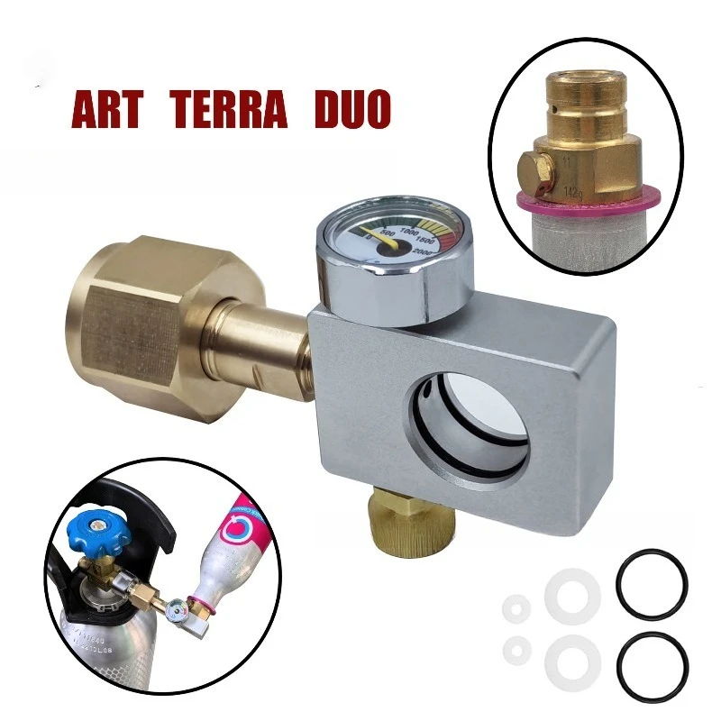 Inflation Valve Repair Component For Carbon Dioxide Gas Bottle Compatible With DUO Terra ART Sparkling Water Device