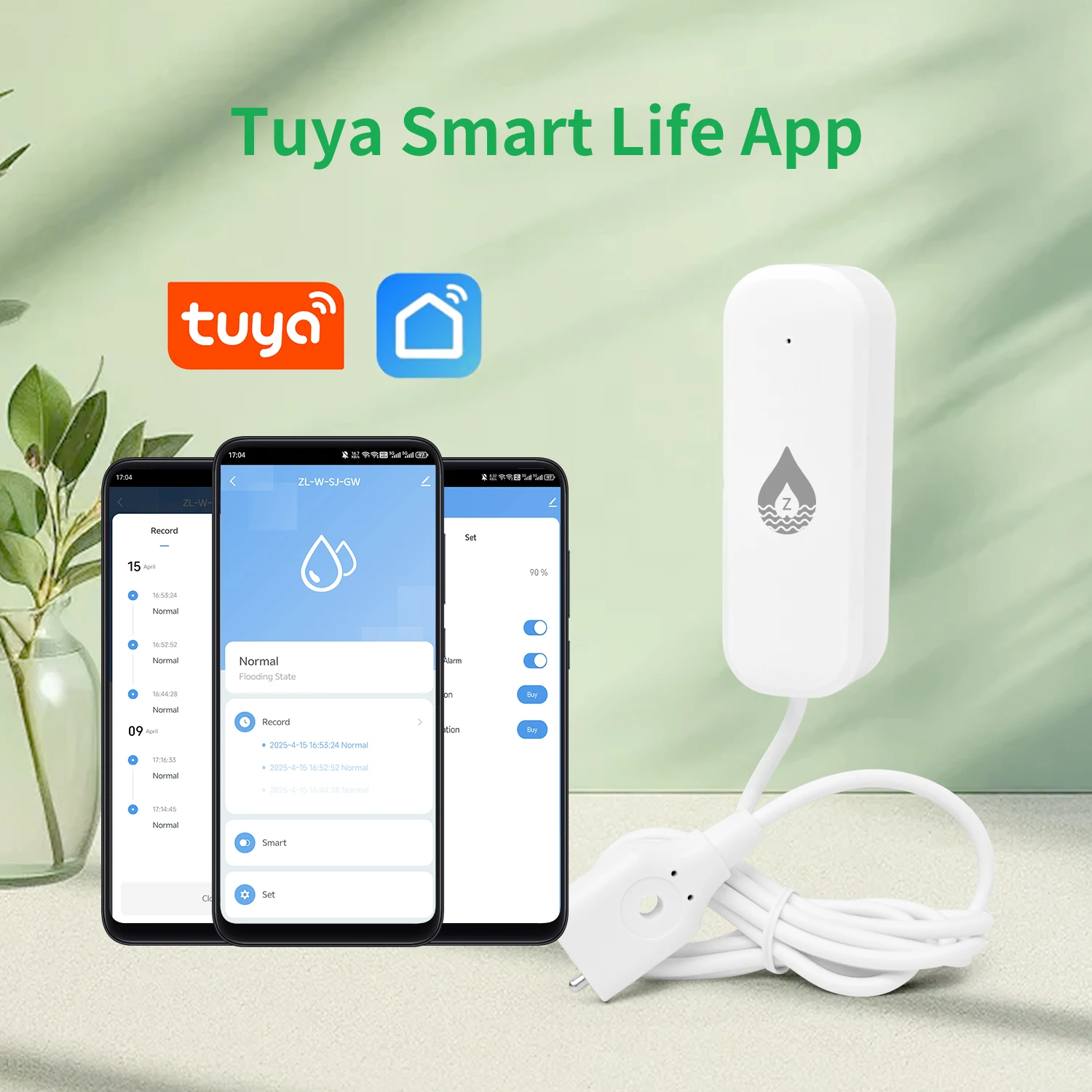Tuya Zigbee Devices Water Leak Sensor Home Automation Water Leak Detector Smart Life Control WiFi Water Sensor Safety Protection