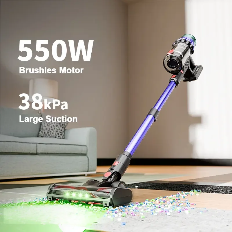 Stocks 650W Big Power Cordless Hand-held Vacuum Lightweight Stick Vacuum Cleaner With High Suction High Power for Floor Care