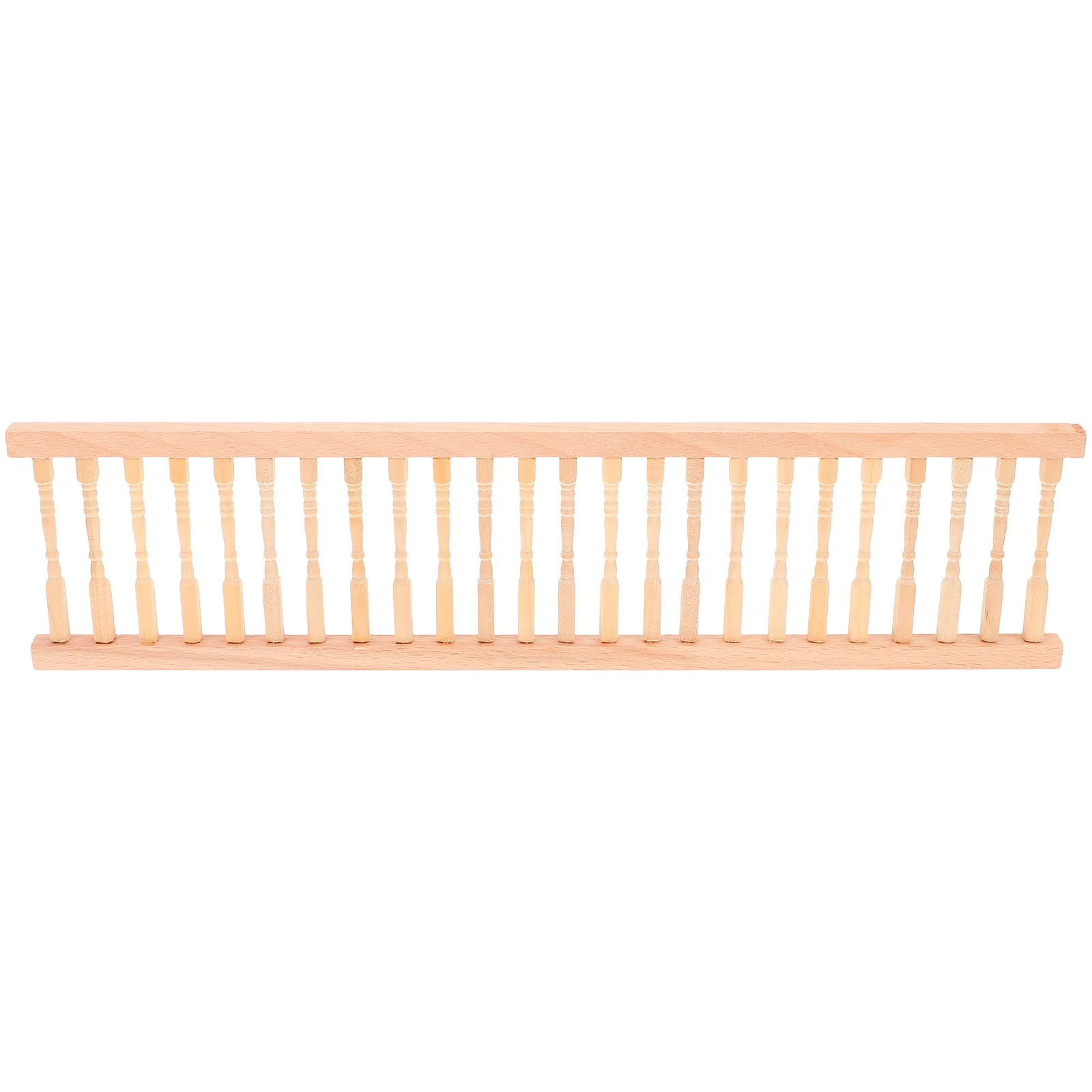 

Wooden Mini Handrail 1:12 Scale Dollhouse Accessories Tiny Fence for Pretend Play Miniature House Decoration Wooden Fence Decor