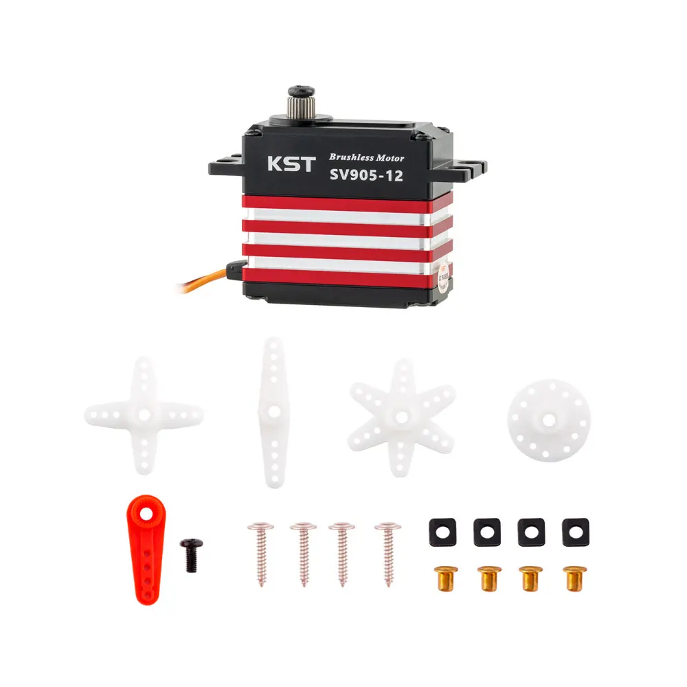KST SV905-12 17Kgf.cm 0.04sec HV بدون فرش ميتال جير تيل سيرفو لطائرات هليكوبتر RC فئة 550-700